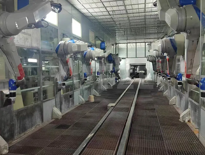Tempat penyemprotan robot otomatis