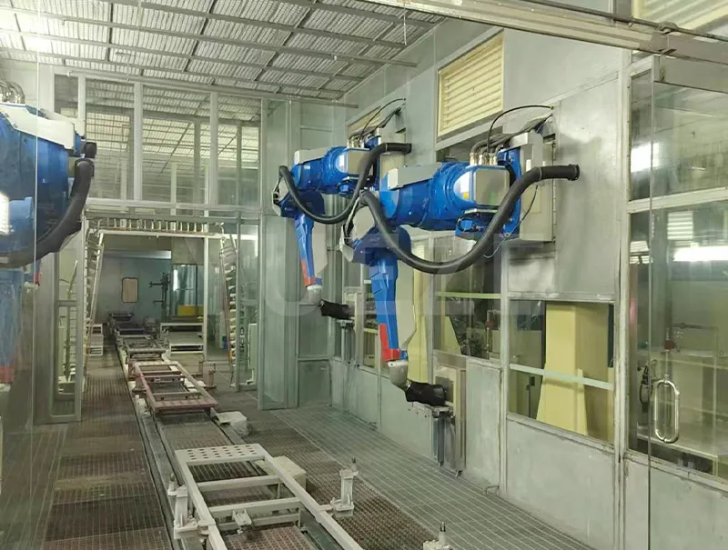 Bilik semprotan robot presisi