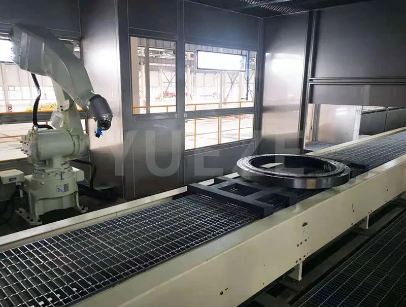 Bilik semprotan robot stasiun tunggal